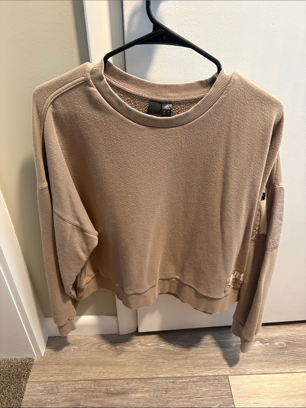 adidas Women’s Crewneck Sweater in Taupe